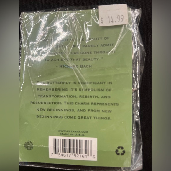 Clea Ray Butterfly Silver Bangle - Picture 2 of 3